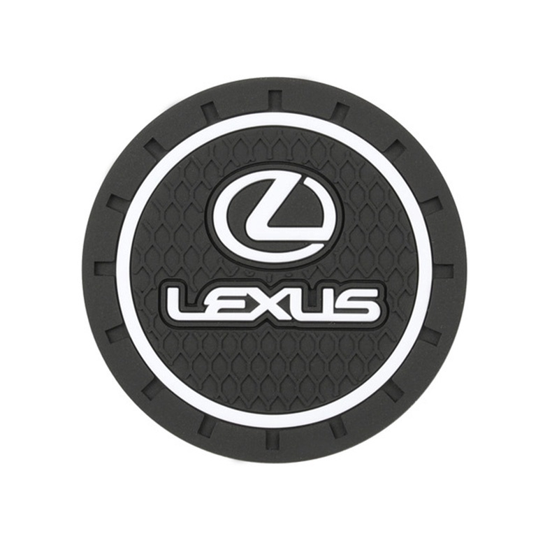 2 Pcs Mobil Coaster Cangkir Air Botol Pemegang Anti-Slip Pad Mat Silica Gel untuk Dekorasi Interior Mobil Styling Aksesoris For Lexus CT ES IS GS LS LX RX UX NX CT200h es200 es300 is200 is250 is300 gs300 rx300 nx200