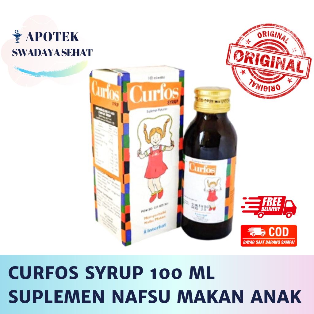 CURFOS SYRUP 100ML - Suplemen Nafsu Makan Anak Vitamin