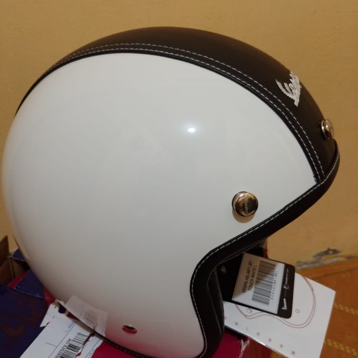 HELM PIAGGIO VESPA ORIGINAL / HELMET VESPA PUTIH GLOSSY ORIGINAL