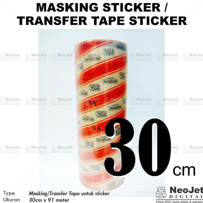 

Produk Unggulan] Transfer / Masking Tape Cutting Sticker 30 Cm