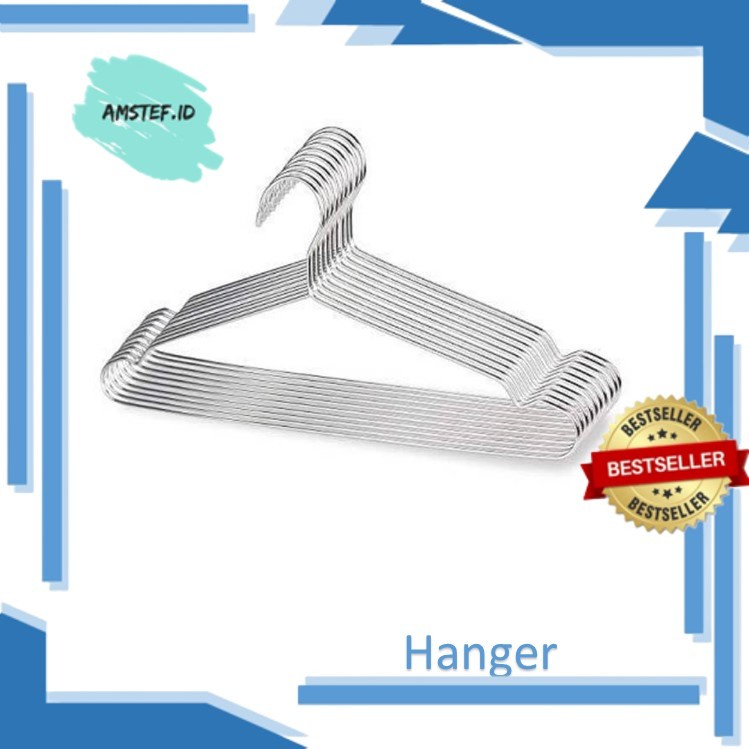 Hanger Dewasa Anti Karat Hanger besi Hanger baju besi Jemuran Hanger kawat Jemuran baju COD