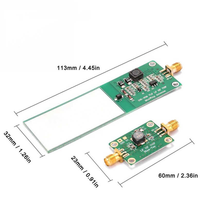 Btsg 10kHz-30MHz Mini-Whip Antena Gelombang Sedang Dan Pendek RTL-SD R Antena Receiver