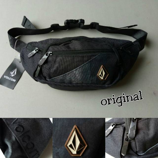 Tas Pinggang Volcom Icon Black Camo Original