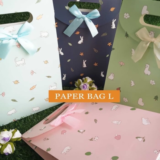 

Paper Bag Motif / Tas Kertas Kado / Tas Ulang Tahun - L Animal