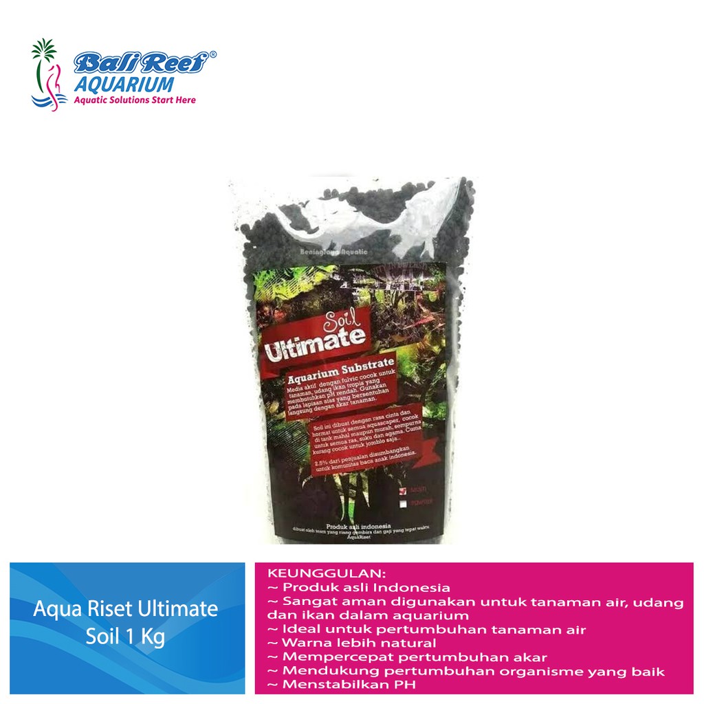 Aquariset Ultimate Soil Aquascape Aqua Riset 1kg