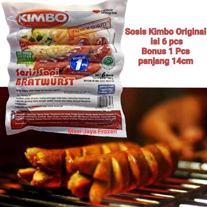 

Kimbo Sosis Bratwurst Original 6 pcs 500 Gr