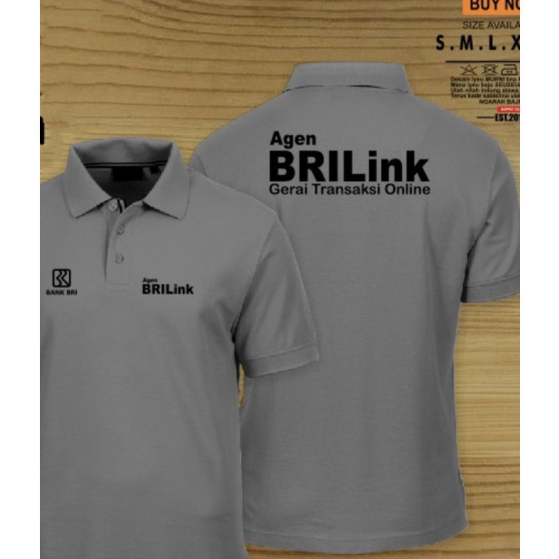 KAOS BORDIR AGEN BRILink KAOS POLO AGEN BRILink KAOS KERAH AGEN BRILink