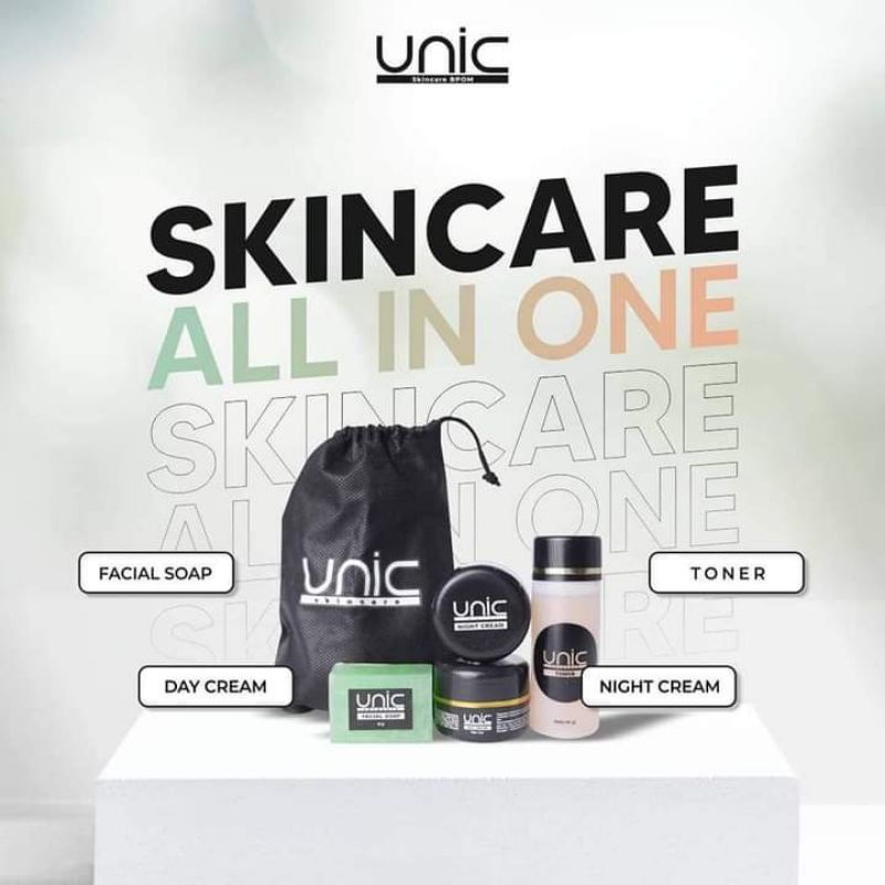 (BPOM) UNIC SKINCARE ALL IN ONE / HALAL / AMAN BUMIL BUSUI / FREE KAPAS KECANTIKAN