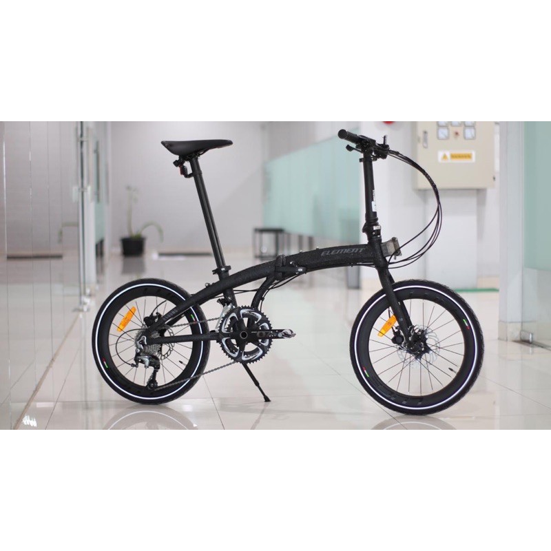 Sepeda lipat FOLDING BIKE ELEMENT ECOSMO Z10 451 CORAL EDITION FREE HELM RMB & TAS LIVI