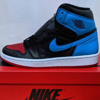  Sepatu  Nike  air  Jordan  1 UNC Chicago Shopee Indonesia