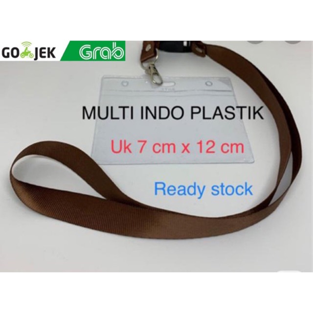 Paket id card murah/paket plastik nametag/kantong id card/plastik id card miring/tali lanyard 2 cm