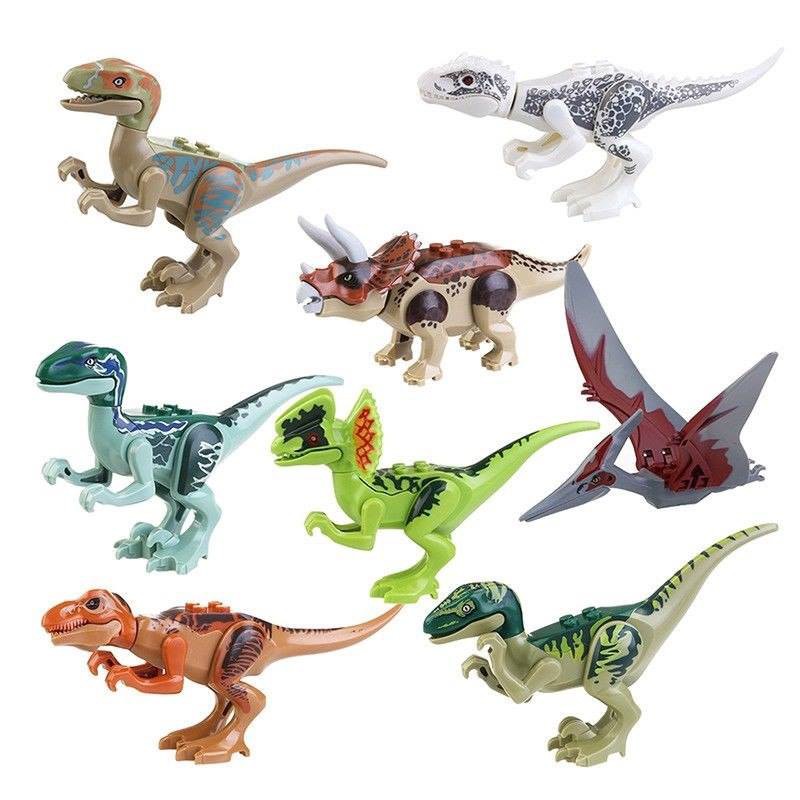  MAINAN  TOYS ANAK DINOSAUR JURASSIC WORLD FIGURE LENGKAP 8 