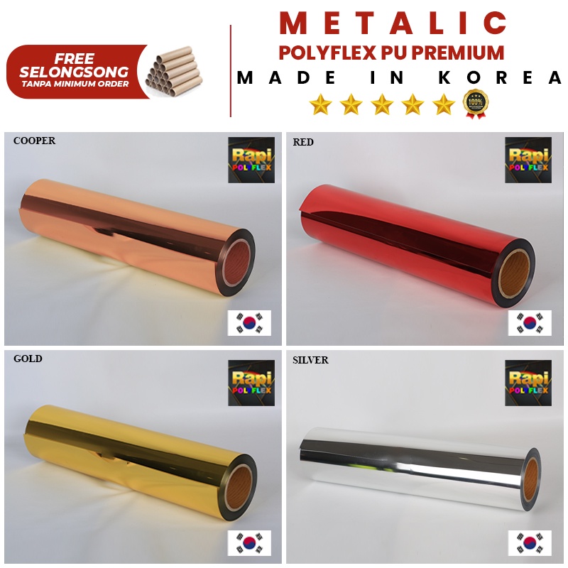 Jual POLYFLEX METALLIC MADE IN KOREA ( Khusus Rollan ) | Shopee Indonesia