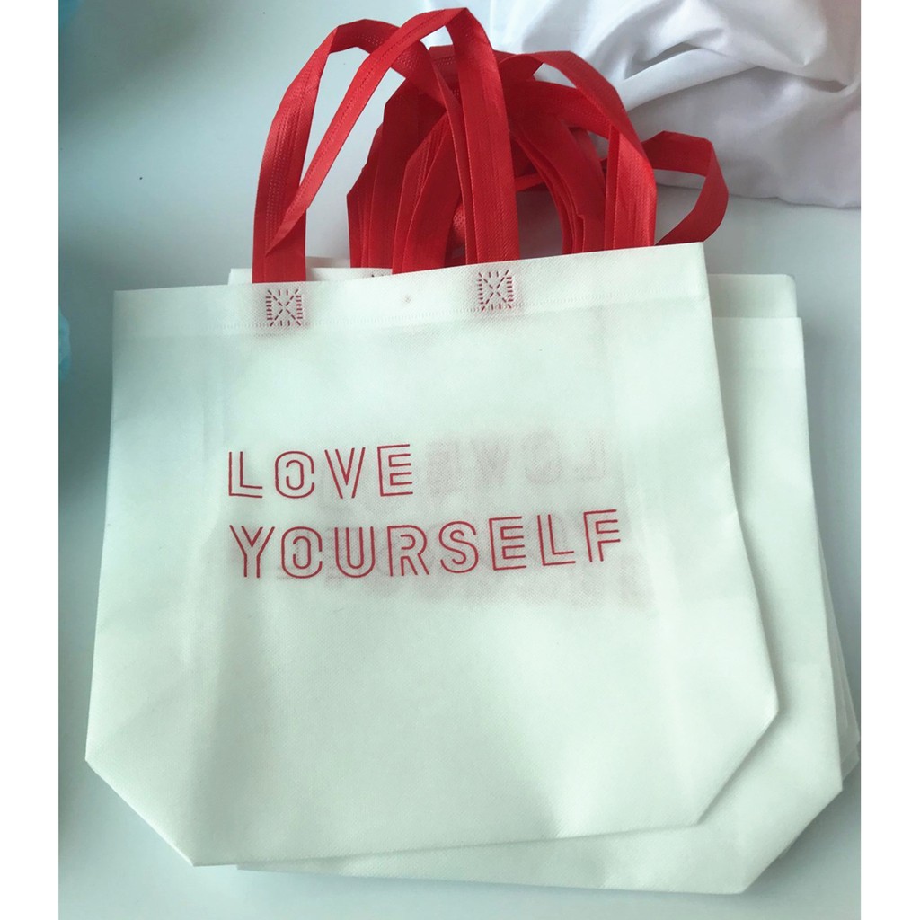 0109 Tas Belanja BTS Love Yourself Tas BTS Goodie Bag BTS Kpop