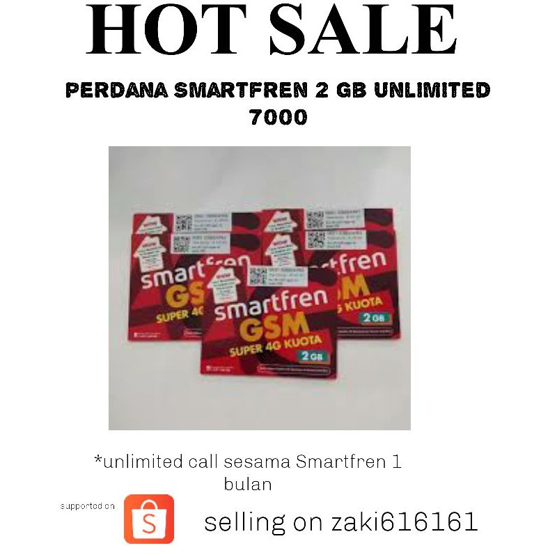 perdana smartfren 2 Gb Unlimited*