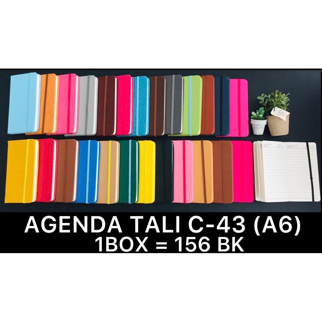 

BUKU Notes Catatan AGENDA TALI A6 C43 (T 18,5 cm x P 10,5 cm, Isi 190 Halaman)