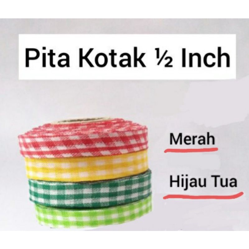 

JKT 1 ROLL Pita Kotak 1/2 inch Pita Motif Kotak