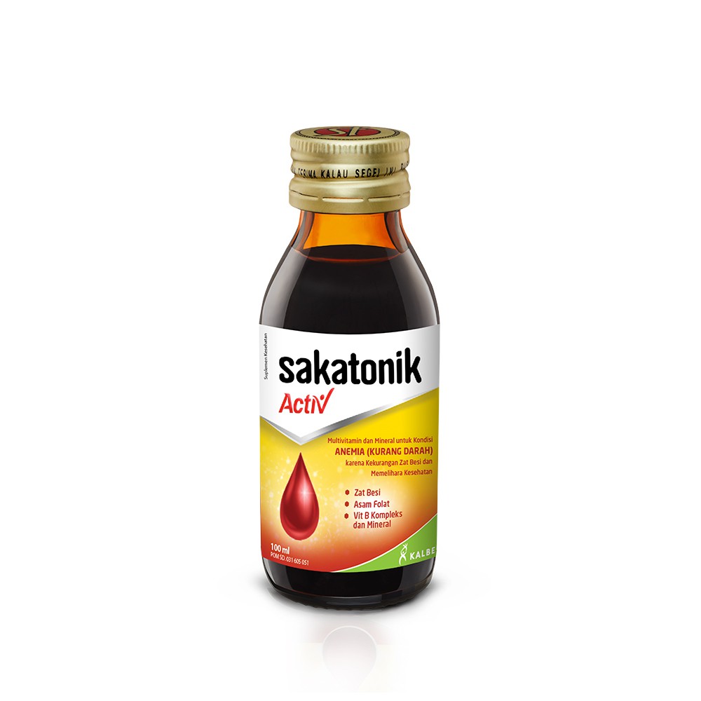 SAKATONIK ACTIVE 100 ML SAKATONIK LIVER KEMASAN BARU