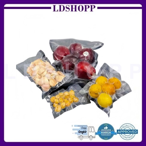 LDS PV188 (17 x 25CM) Micron Food Grade Plastik Sealer Vakum Pembungkus Makanan Kering dan Basah