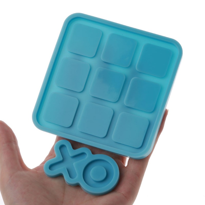 Cetakan Resin Handmade Desain Tic Tac Toe Game Klasik