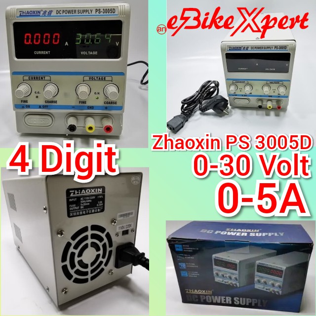 DC Power Supply 0-30V 0-5A 4 digit Zhaoxin PS-3005D