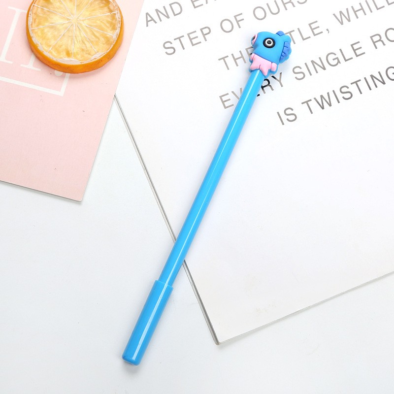 Pulpen Korea Kpop / Pena Gel Lucu Unik Karakter KPOP / TS-59-Mang Ungu