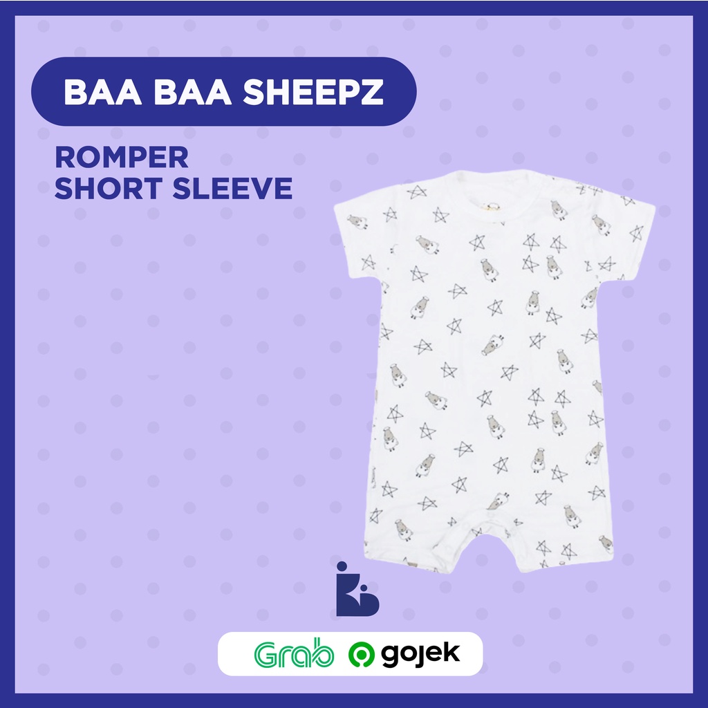 Baa Baa Sheepz Romper Short Sleeve | Pakaian Bayi