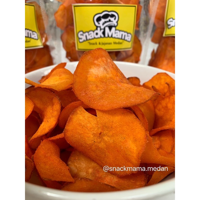 KERIPIK SINGKONG PREMIUM ORIGINAL / BALADO / RAWIT / JAGUNG | SNACKMAMA