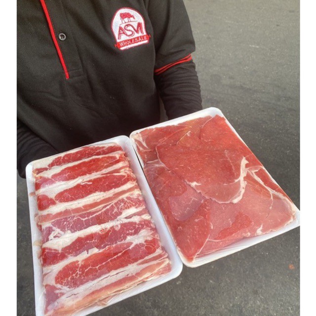 Bundling Beef Slice US Shortplate 500gr + AUST Low Fat 500gr