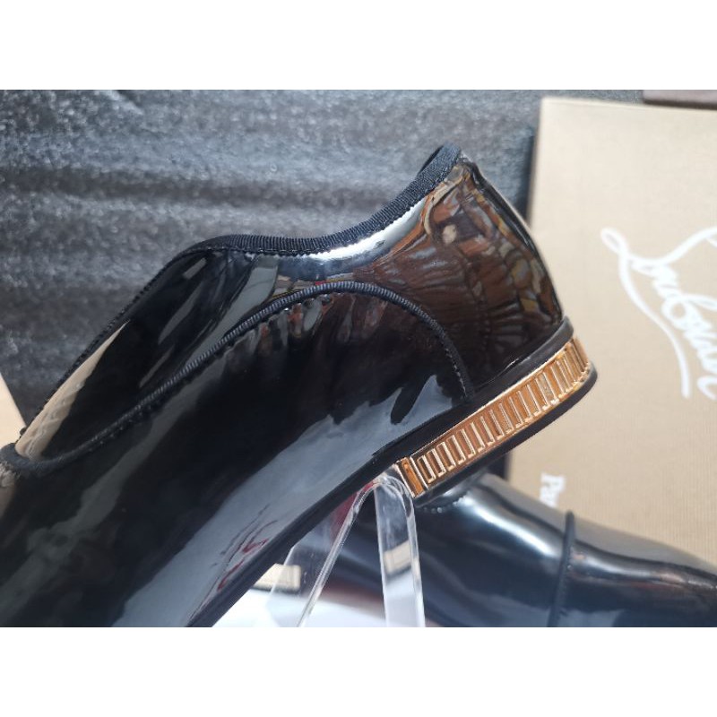 Sepatu pantofel pria lb lv mirror quality formal shoes kantor pantopel tanpa tali bisa cod