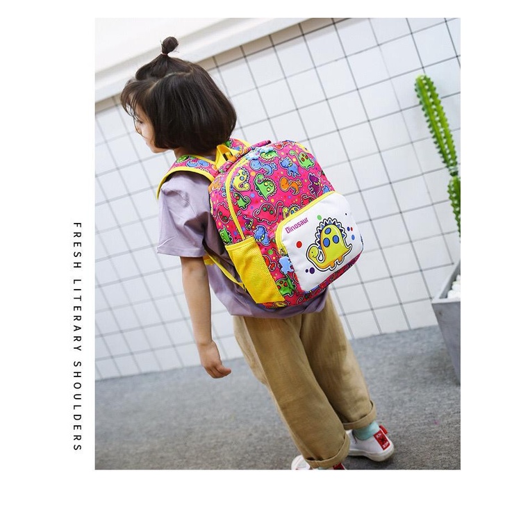 Tas backpack Anak Laki-laki / Perempuan Gambar Dinosaurus Import CB09