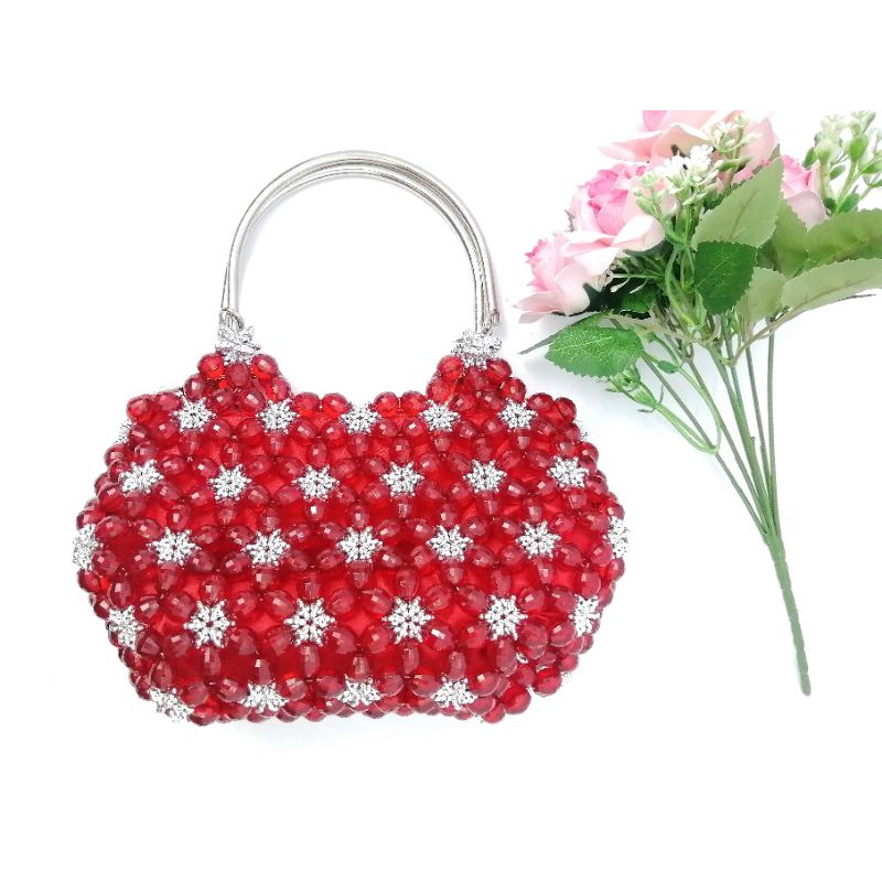 Tas manik-manik monte kristal