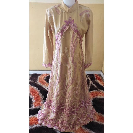NEW DRESS KUNING BROKAT PINK
