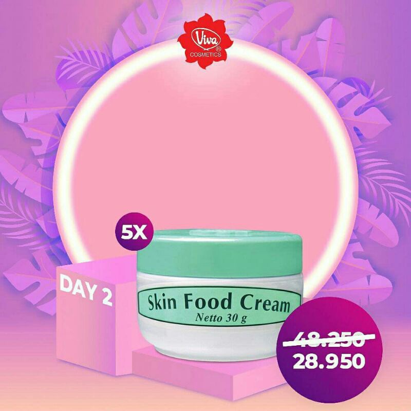 Paket 5 Skin Food Cream 30 gram Viva