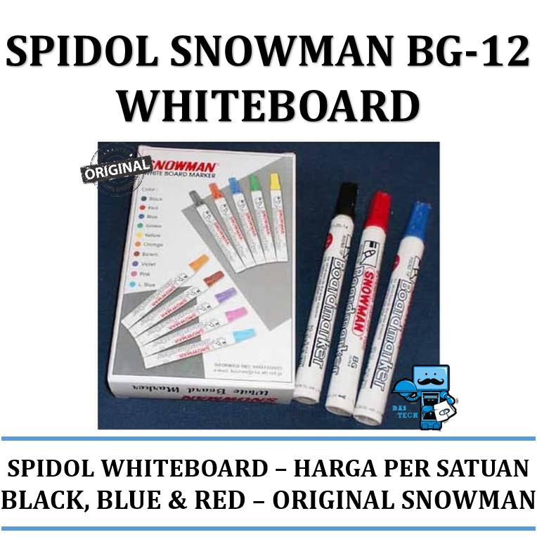 

Spidol Snowman BG-12 Whiteboard - High Quality