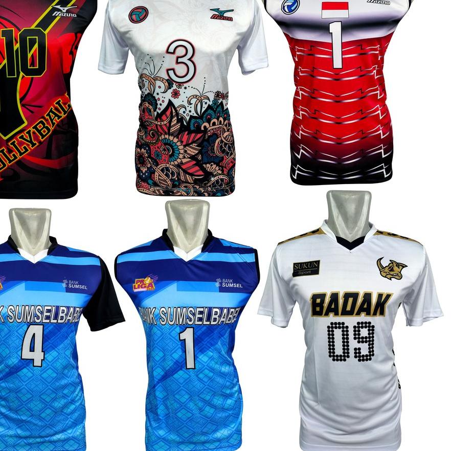 jersey voli printing kaos atasan voly sukun badak
