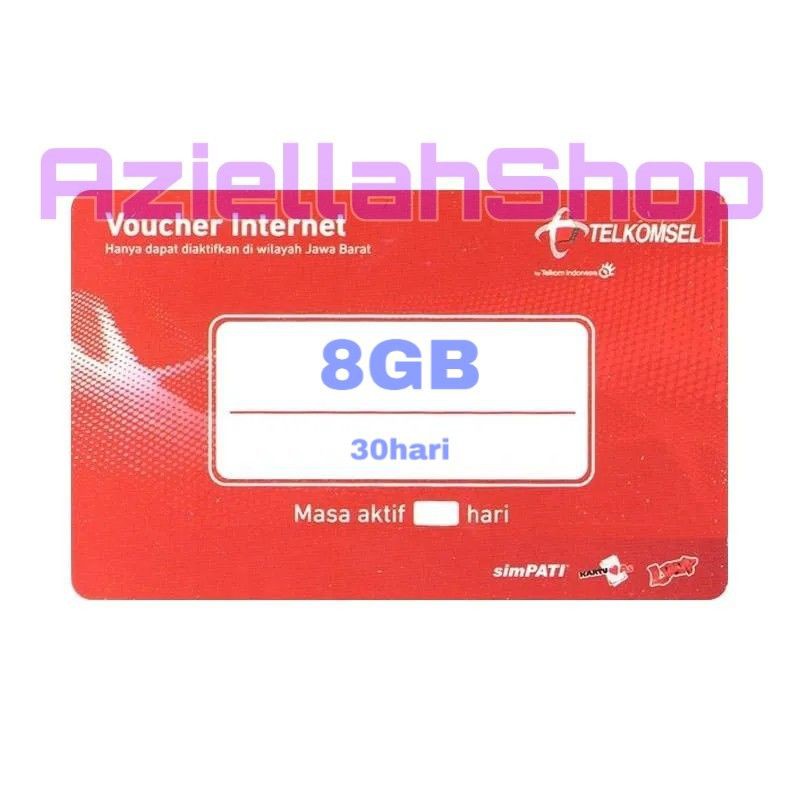 Telkomsel Data 8 GB 30hari