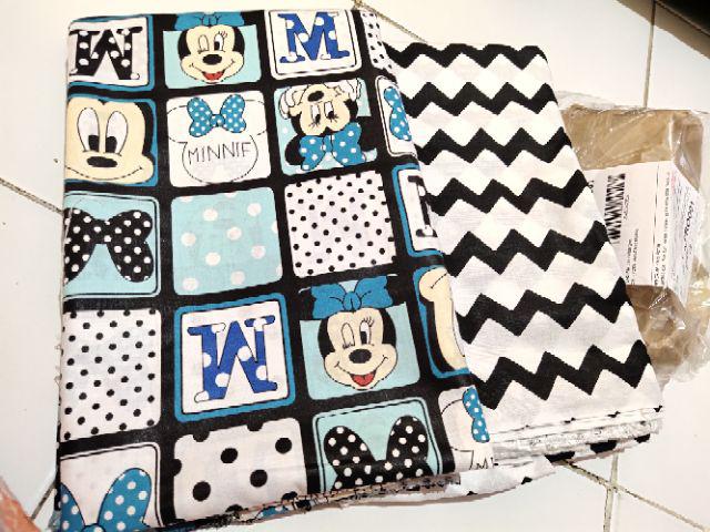 Kain Sprei Meteran Baby Retro Line Dotie Onyx Star