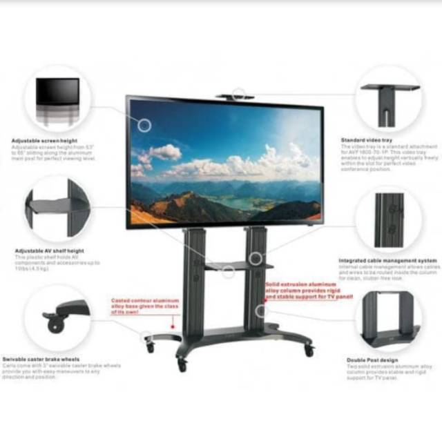 BRACKET STANDING TV 80 75 70 65 60 55 50 INCH IMPORT