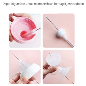 Sikat Pembersih Aneka Sedotan Pembersih Sedotan Bahan Besi Bahan Plastik