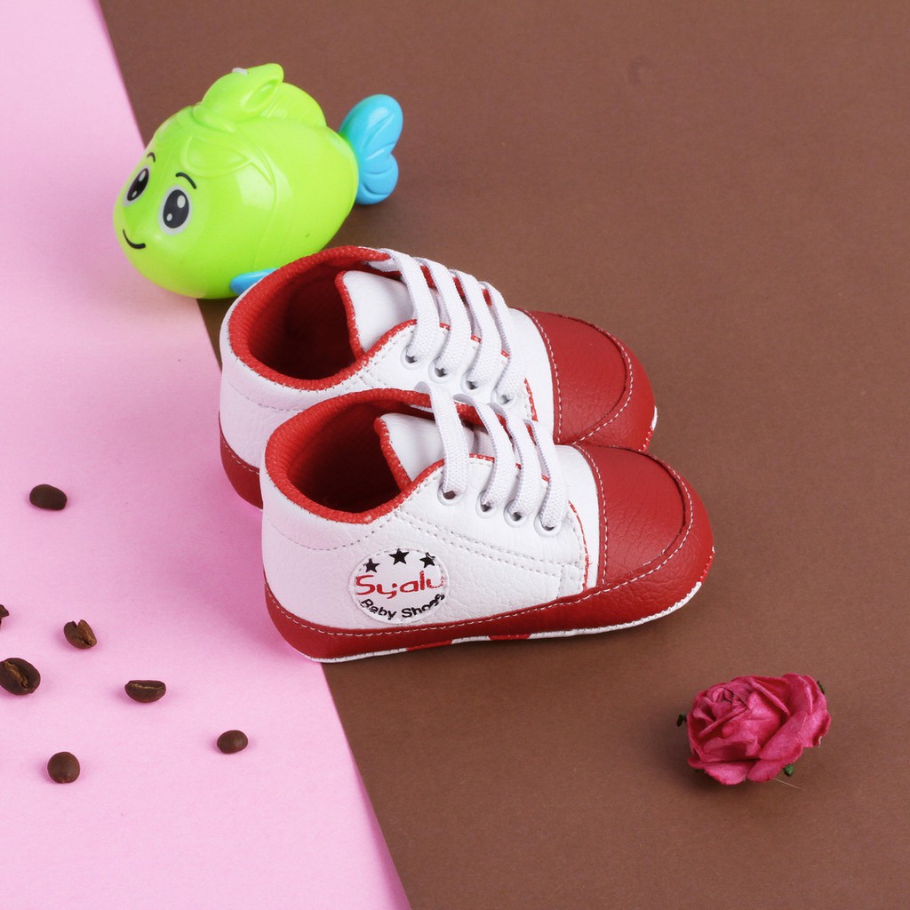 PW01 Sepatu Anak Bayi newborn Prewalker Laki Laki Usia 0 6 12 18 Bulan Lucu Murah Terbaru unik