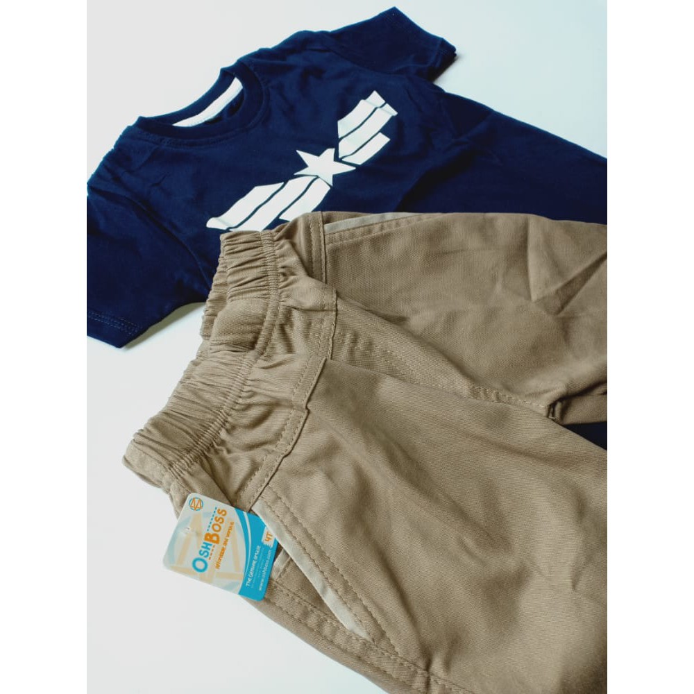 COD BAJU STELAN ANAK LAKI LAKI GAMBAR AVENGER NAVY DAN CINO PENDEK 1-6 TAHUN-2