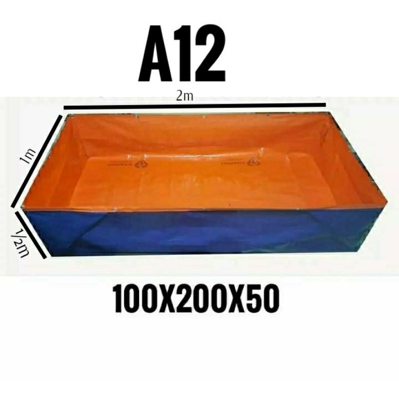 KOLAM TERPAL 200X100X50  TERPAL KOLAM TIPE A12 KOREA,