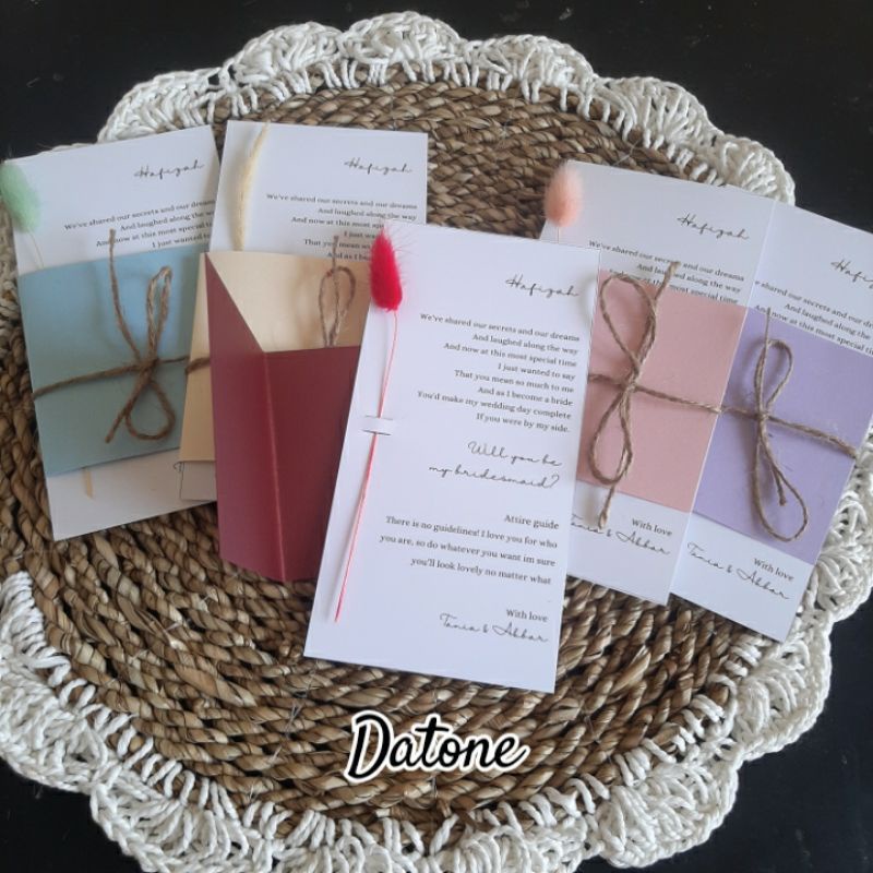 

Bridesmaid card /bridesmaid gift /kartu bridesmaid