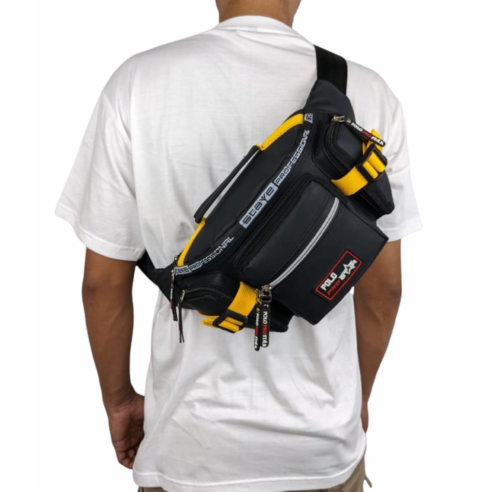 Tas Pinggang Waistbag Waterproof Original Polo Prostar  Tas Pinggang dan Tas Selempang Bahu