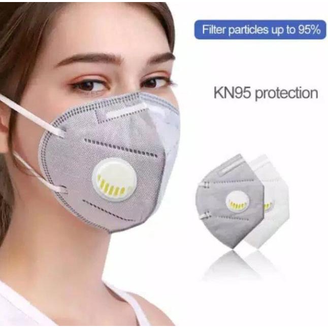 :<:<:<:<] Masker KN95 N95 Masker Medis 5 PLY Anti Virus With Breathing Valve