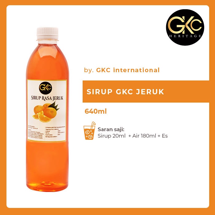 

Sirup Minuman GKC "Rasa Jeruk" 640ml