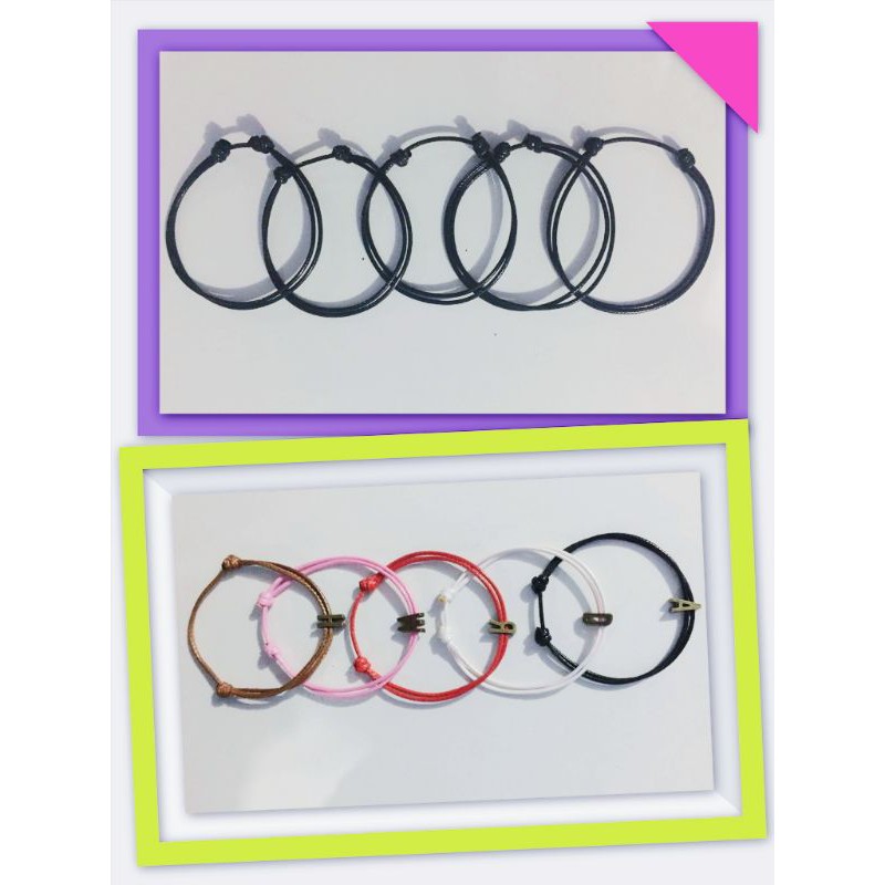 Gelang tali korea / Gelang tali wanita / gelang tali kekinian / gelang tali huruf / gelang nama