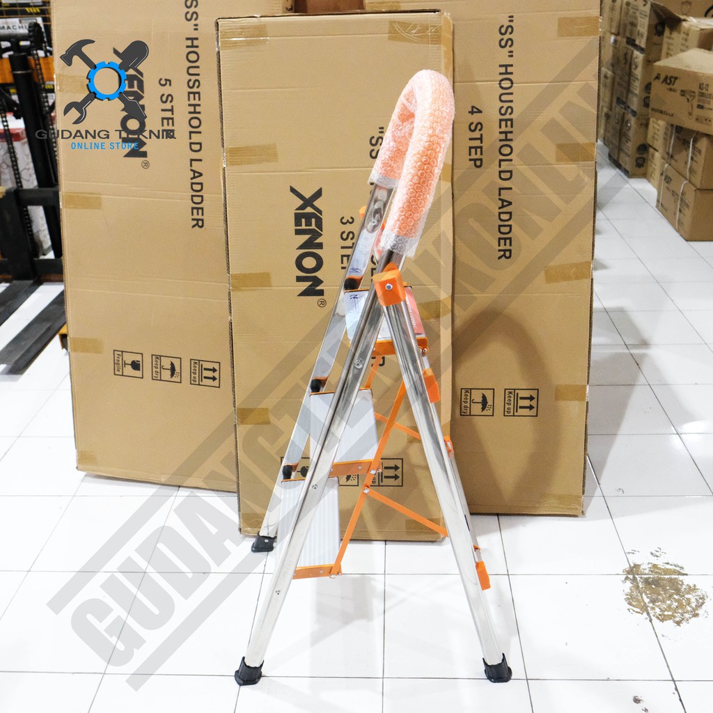 Tangga Lipat Rumah Besi Stainles XENON 3S Stainless Steel Ladder 3 Step 75cm