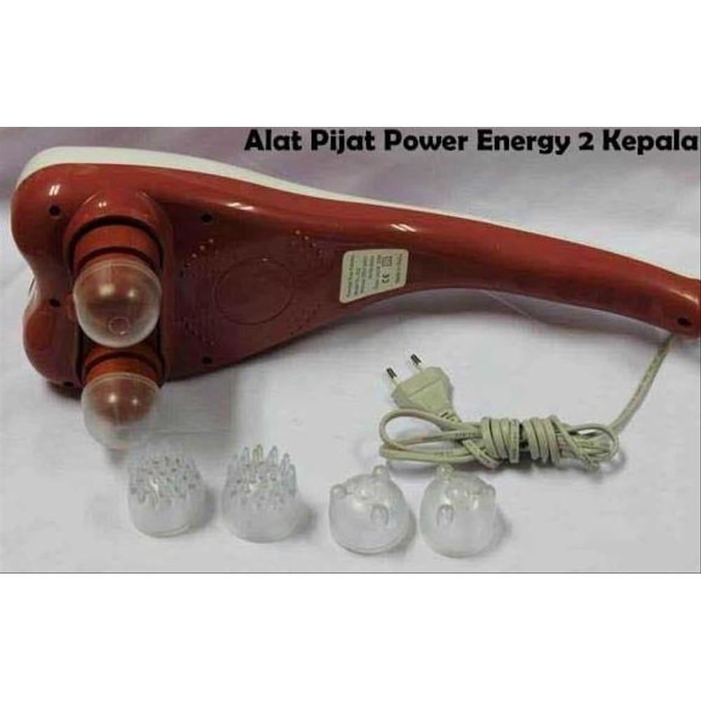 ORIGINAL‼Alat Pijat Listrik Power Energy 2 Kepala | Dual Head Massager Power Energy